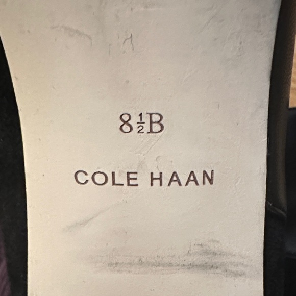Cole Haan  Cole Haan Black Knee High Block Heel Boots